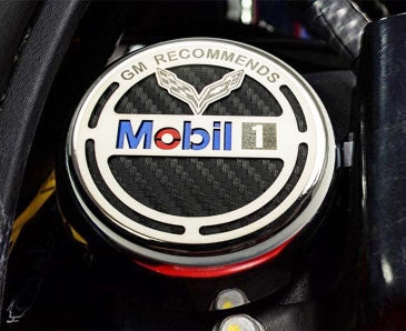 2014-2019 C7 Corvette - Commemorative Oil Fluid Cap Cover 1Pc - GM Recommends Mobil 1