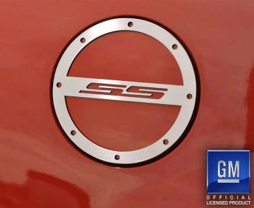 2010-2019 Camaro SS - Gas Cap Cover "SS" Style - Stainless Steel