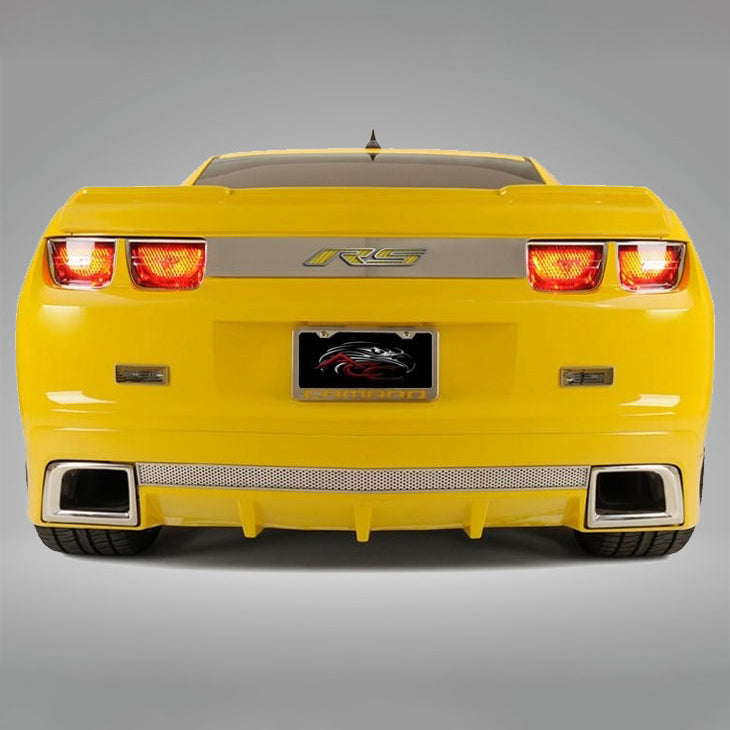 Dark Gray 2010-2013 Camaro RS - RS Trunk Lid Plate - Polished