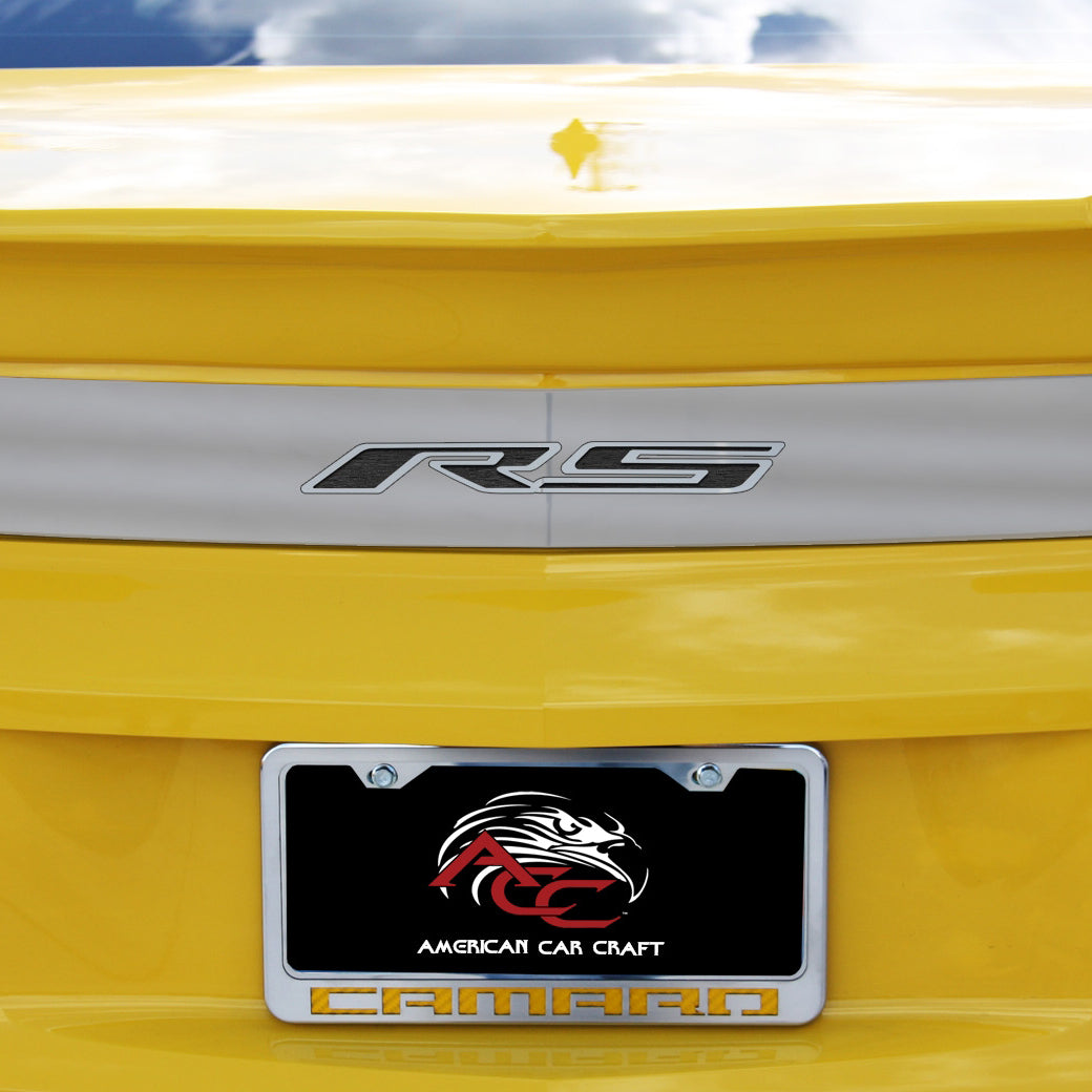 Goldenrod 2010-2013 Camaro RS - RS Trunk Lid Plate - Polished