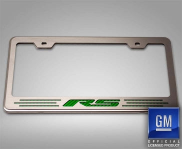 Camaro RS - License Plate Frame with RS Lettering