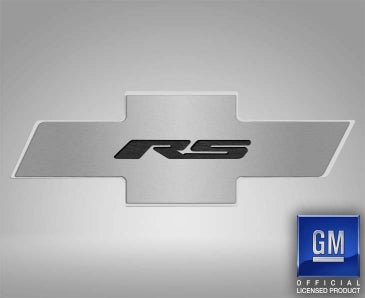 2010-2015 Camaro RS - Hood Badge RS Emblem for Factory Pad - Stainless Steel