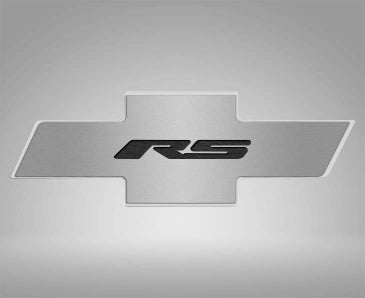 2010-2015 Camaro RS - Hood Badge RS Emblem for Factory Pad - Stainless Steel
