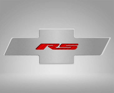 2010-2015 Camaro RS - Hood Badge RS Emblem for Factory Pad - Stainless Steel