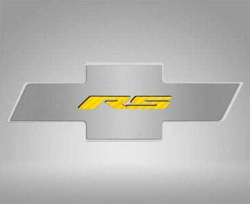 2010-2015 Camaro RS - Hood Badge RS Emblem for Factory Pad - Stainless Steel