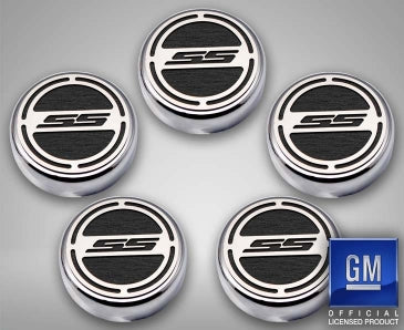 2010-2022 Camaro SS - Engine Fluid Cap Covers SS Style Automatic 5Pc