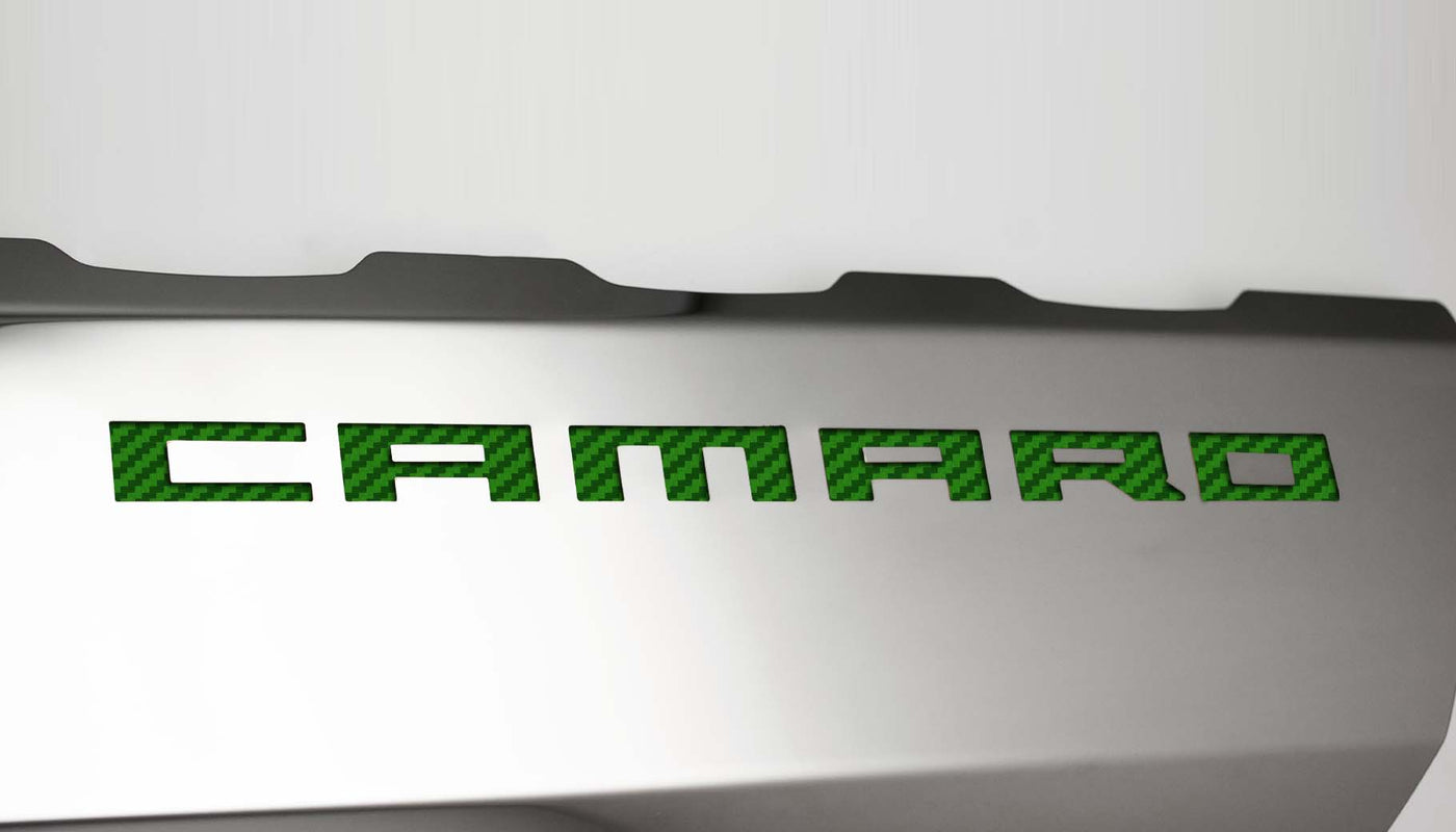 Light Gray 2016-2021 Camaro SS - Fuel Rail Covers w/SS Style Top Plates - Stainless Steel