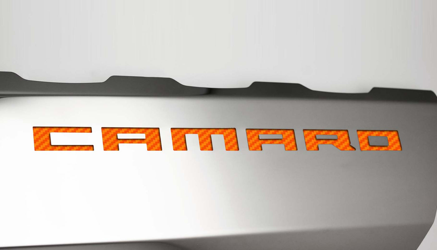 Light Gray 2016-2021 Camaro SS - Fuel Rail Covers w/SS Style Top Plates - Stainless Steel