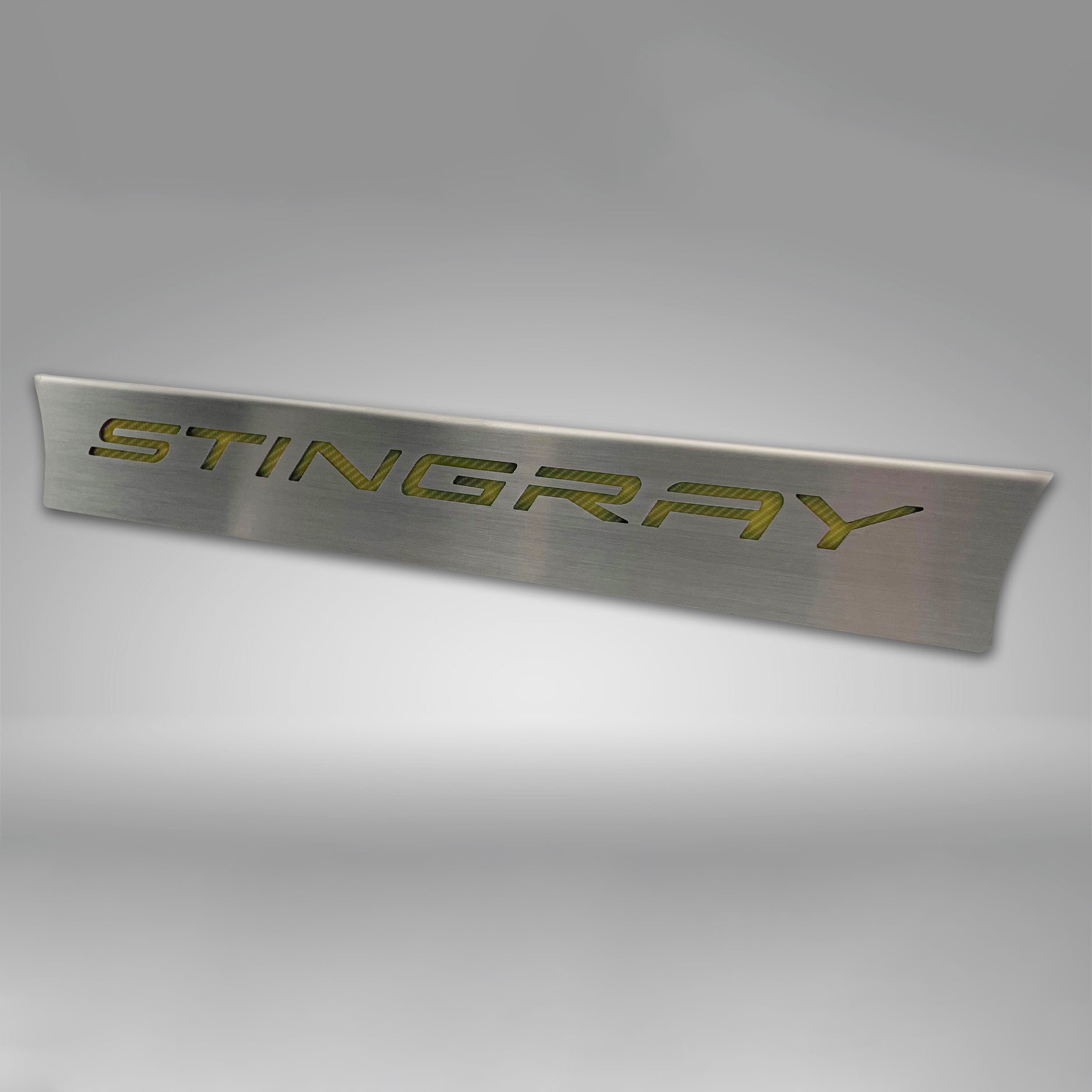 Dark Gray 2020-2024 C8 Corvette Lower Rear Window Accent 'STINGRAY' Style