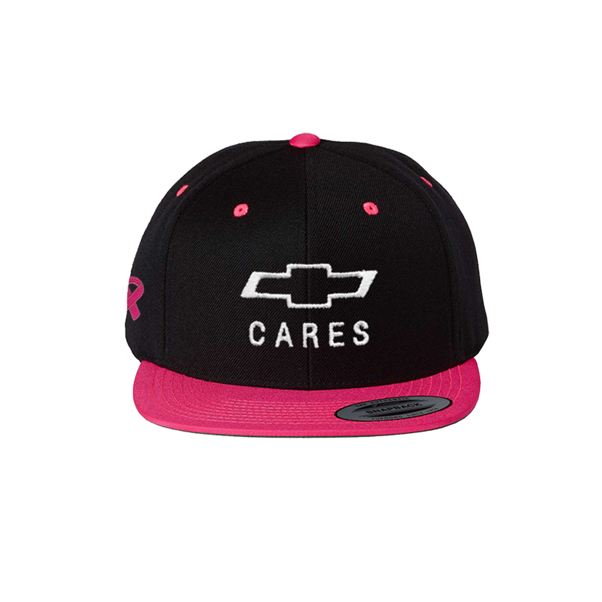 Maroon Chevy Cares Black Cap with Pink Bill