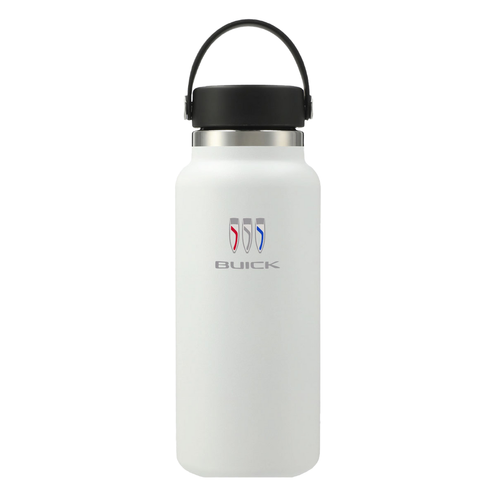 Buick White Hydro Flask 32oz