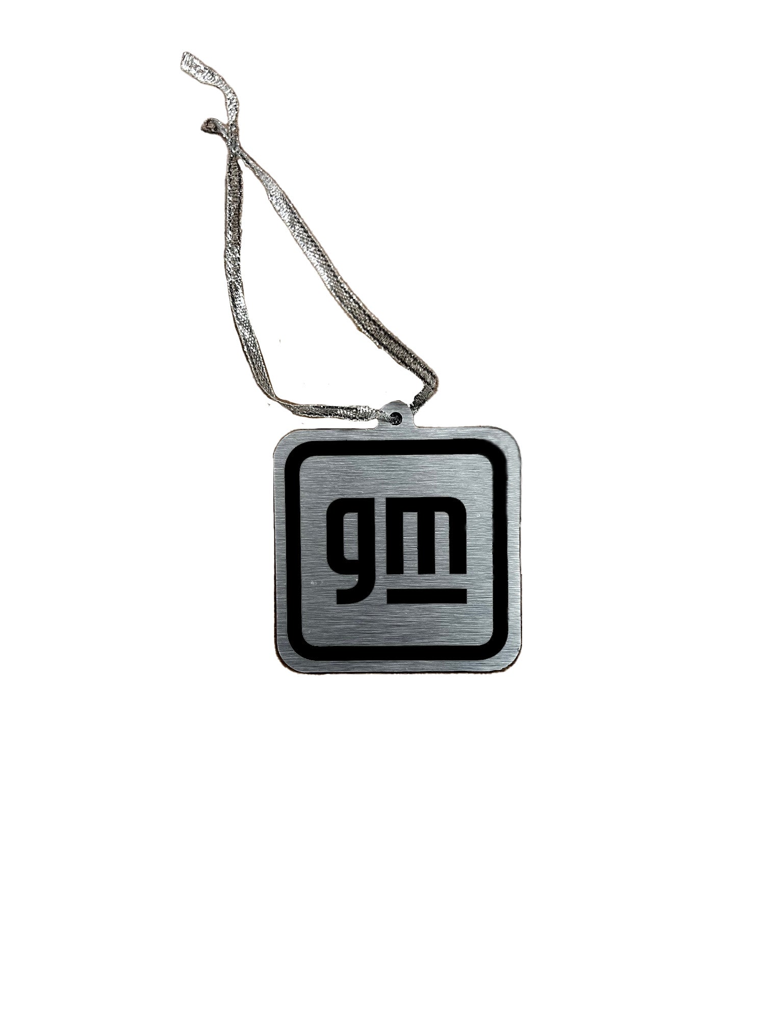 Dark Slate Gray GM Brushed Metal Ornament