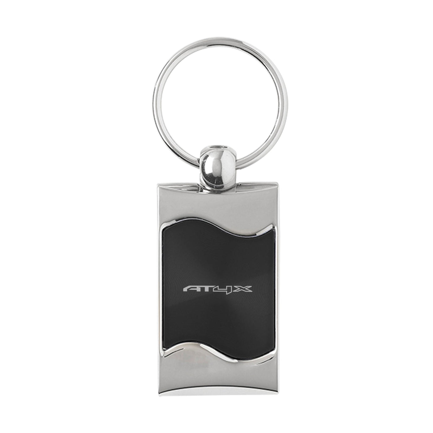 Dark Slate Gray AT4X Silver Wave Keychain