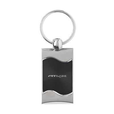 Dark Slate Gray AT4X Silver Wave Keychain