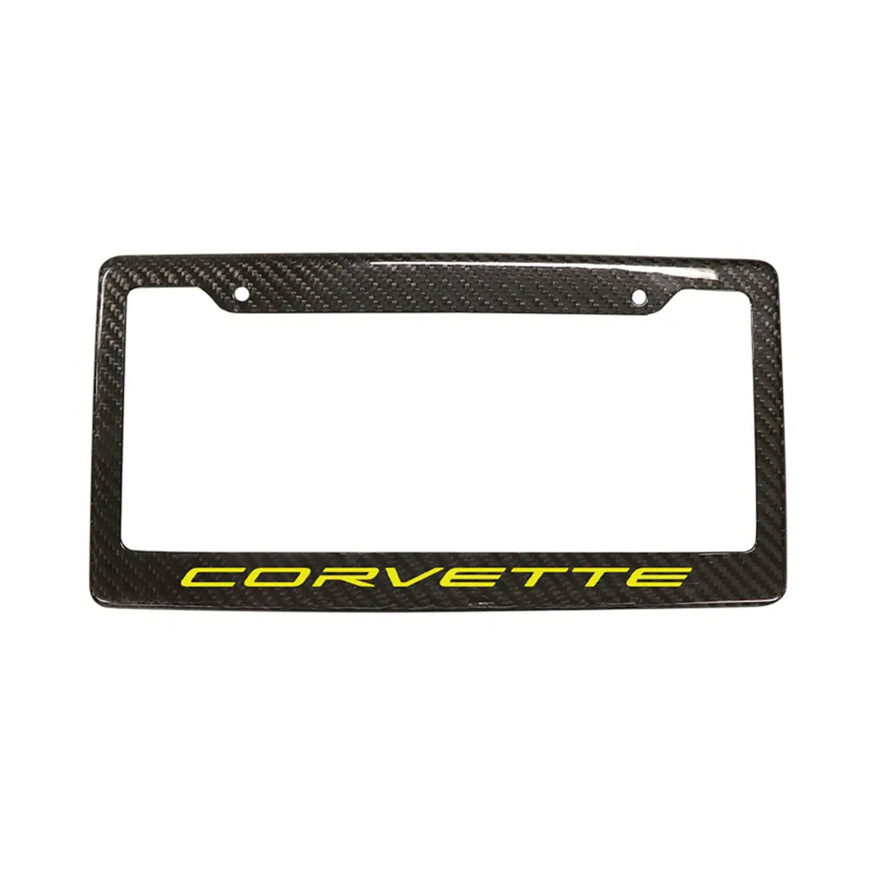 C8 Corvette License Plate Frame - Carbon Fiber