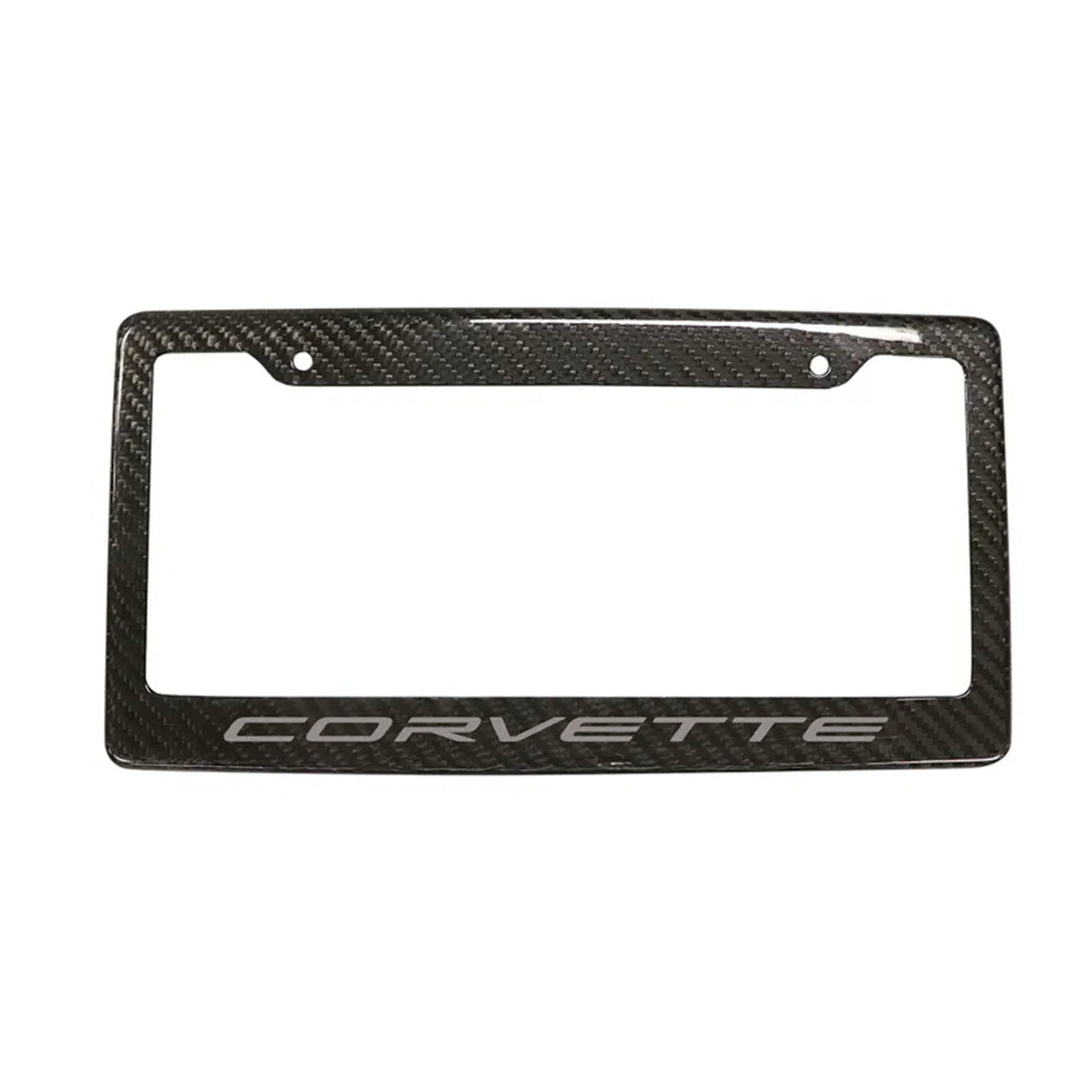 C8 Corvette License Plate Frame - Carbon Fiber