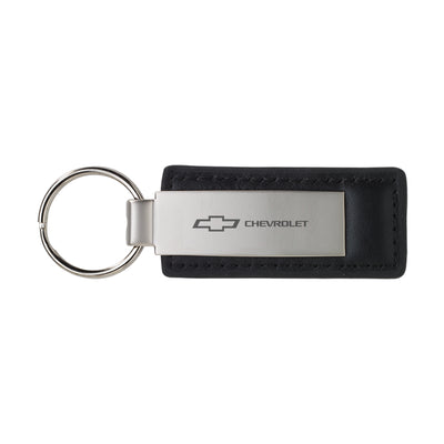 Chevrolet Leather/Metal Large Keychain