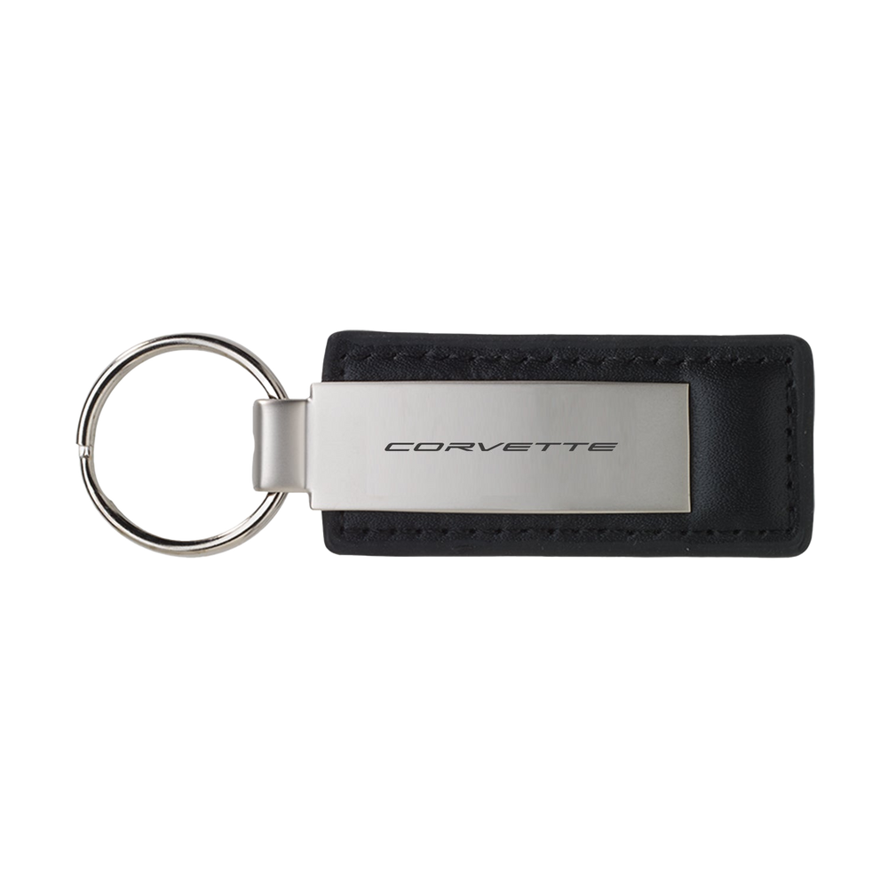 Car Keychain Corvette Key Rings Corvette Leather/Metal Large
