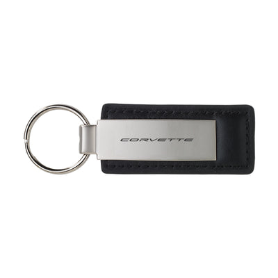 Chevrolet Leather/Metal Large Keychain