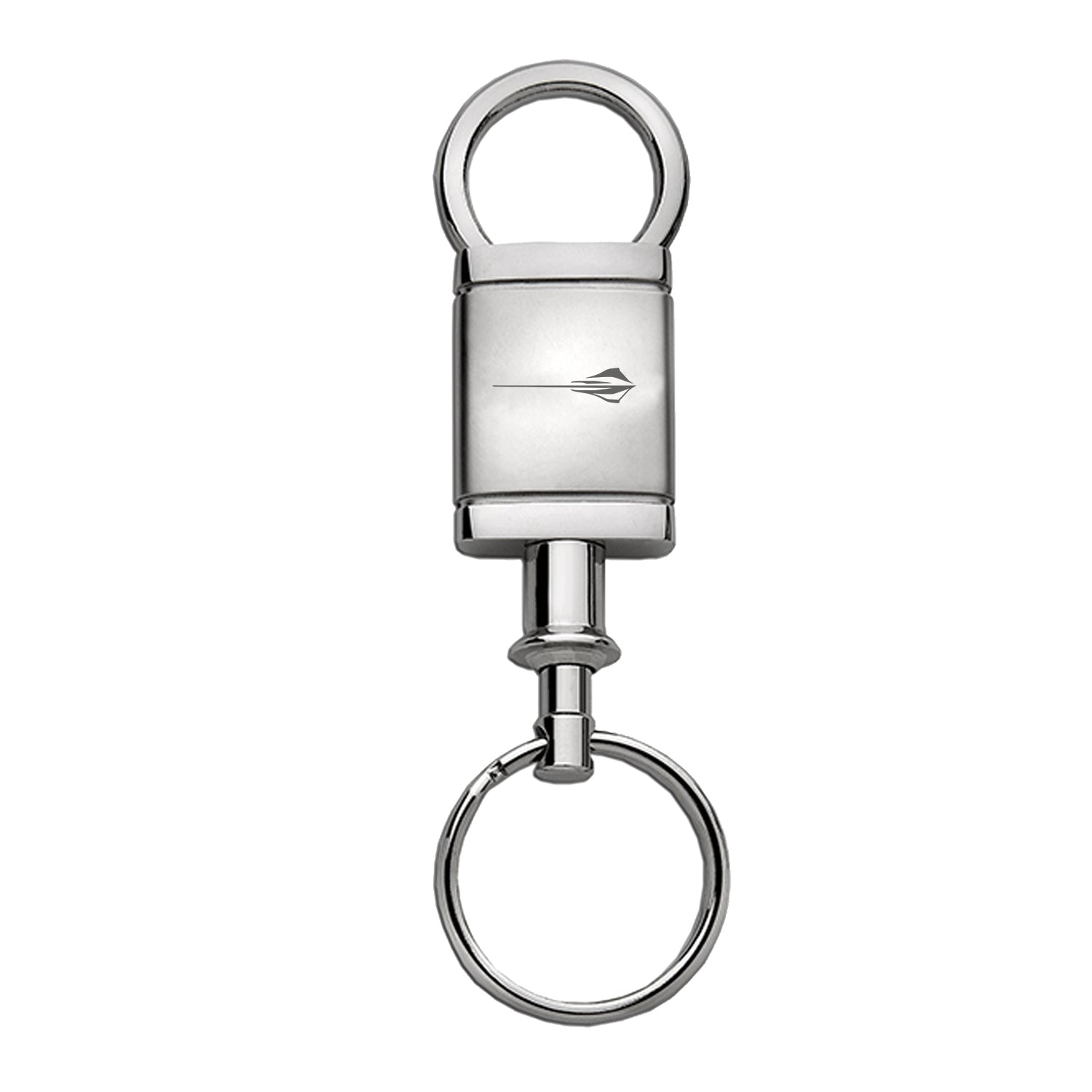 Light Gray Stingray Straight Ring Top Keychain