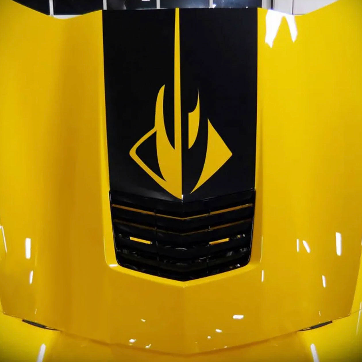 Goldenrod C7 Corvette Stinger Stripe Hood Decal