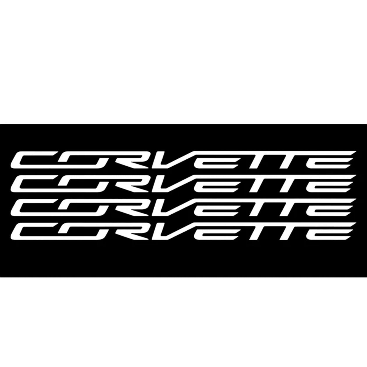 C6/C7 Wheel Lettering Kit - Corvette Script for 4 Wheels