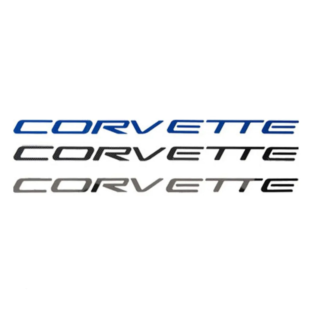 Dark Slate Gray C5 Corvette Front & Rear Corvette Lettering Kit - Acrylic Gloss