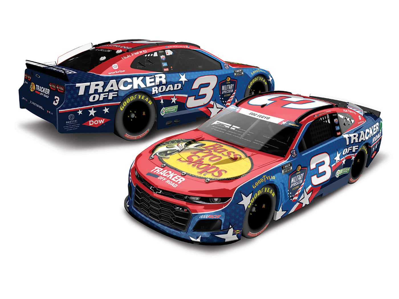 Austin Dillon 2021 Bass Pro Shops Salutes 1:24 Die-Cast