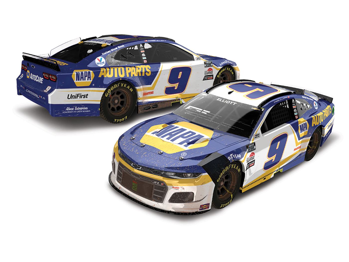 Chase Elliott 2021 NAPA Bristol Raced Version 1:24 Diecast
