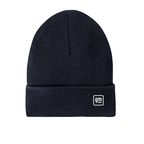 Black General Motors District Re-Beanie
