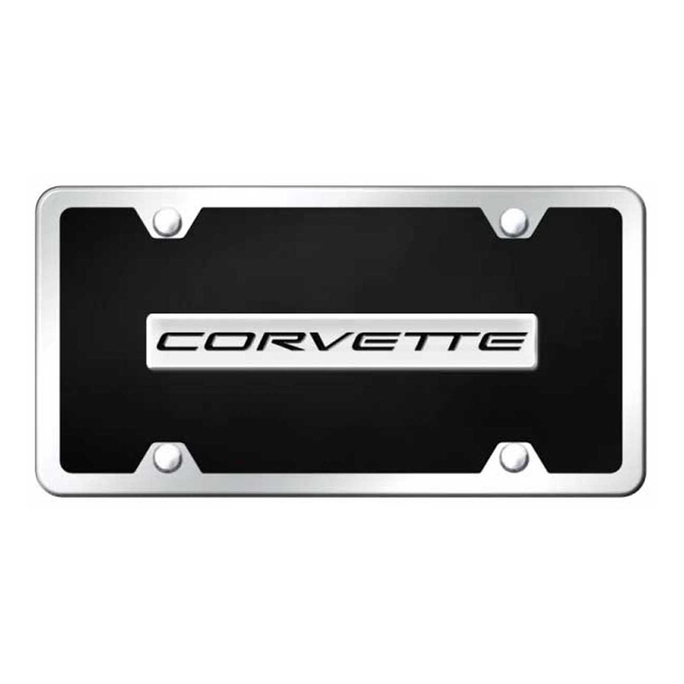 Corvette C5 Name Acrylic Kit - Chrome on Black