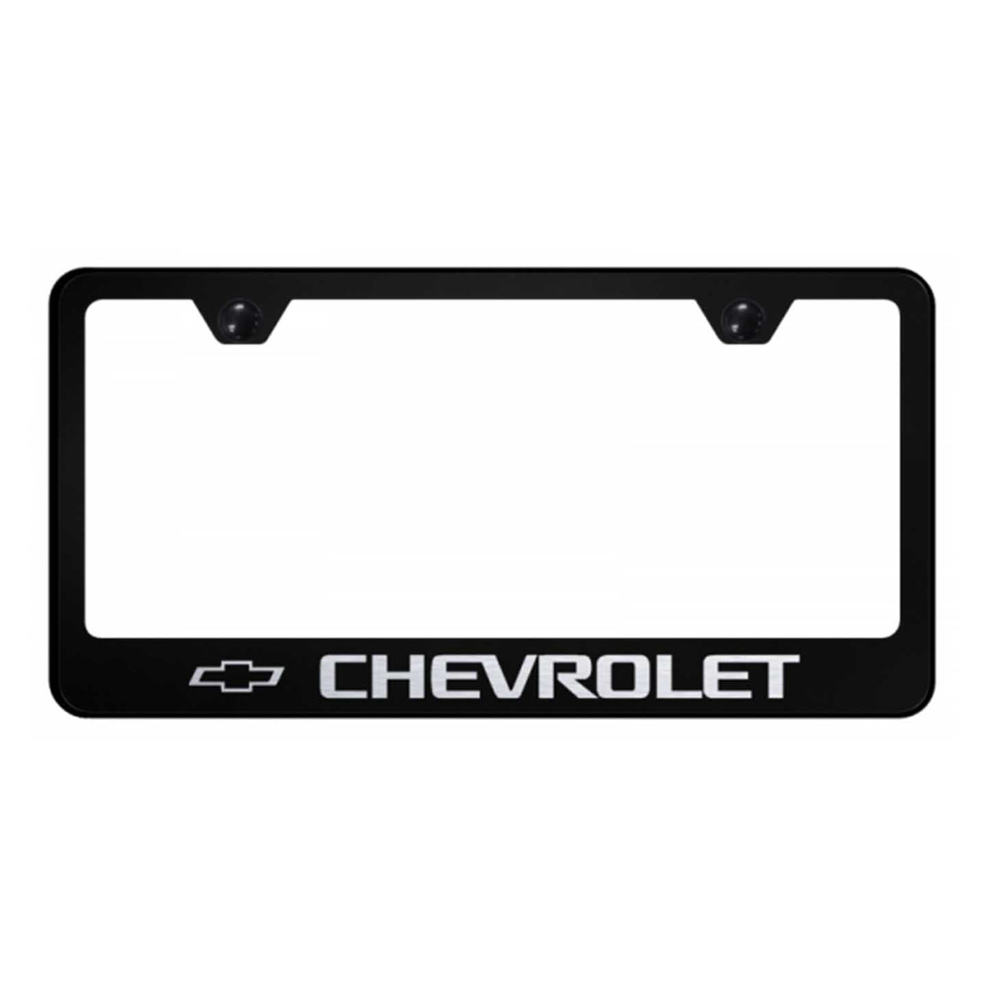 Chevrolet Cut-Out Frame - Laser Etched Black