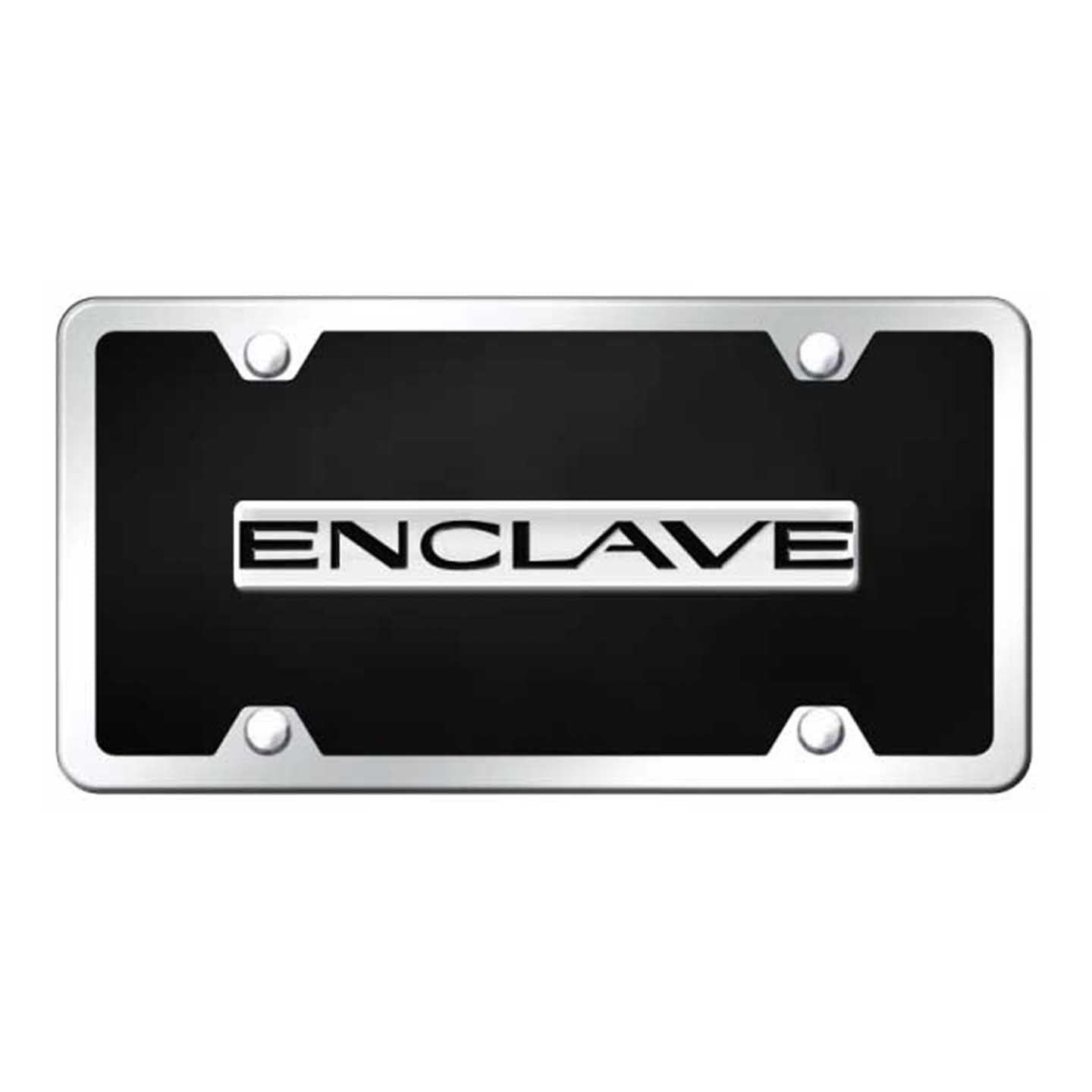Black Enclave Name Acrylic Kit - Chrome on Black