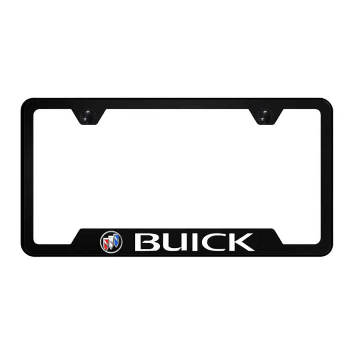Buick (Tri-Color Fill) PC Notched Frame - UV Print on Black