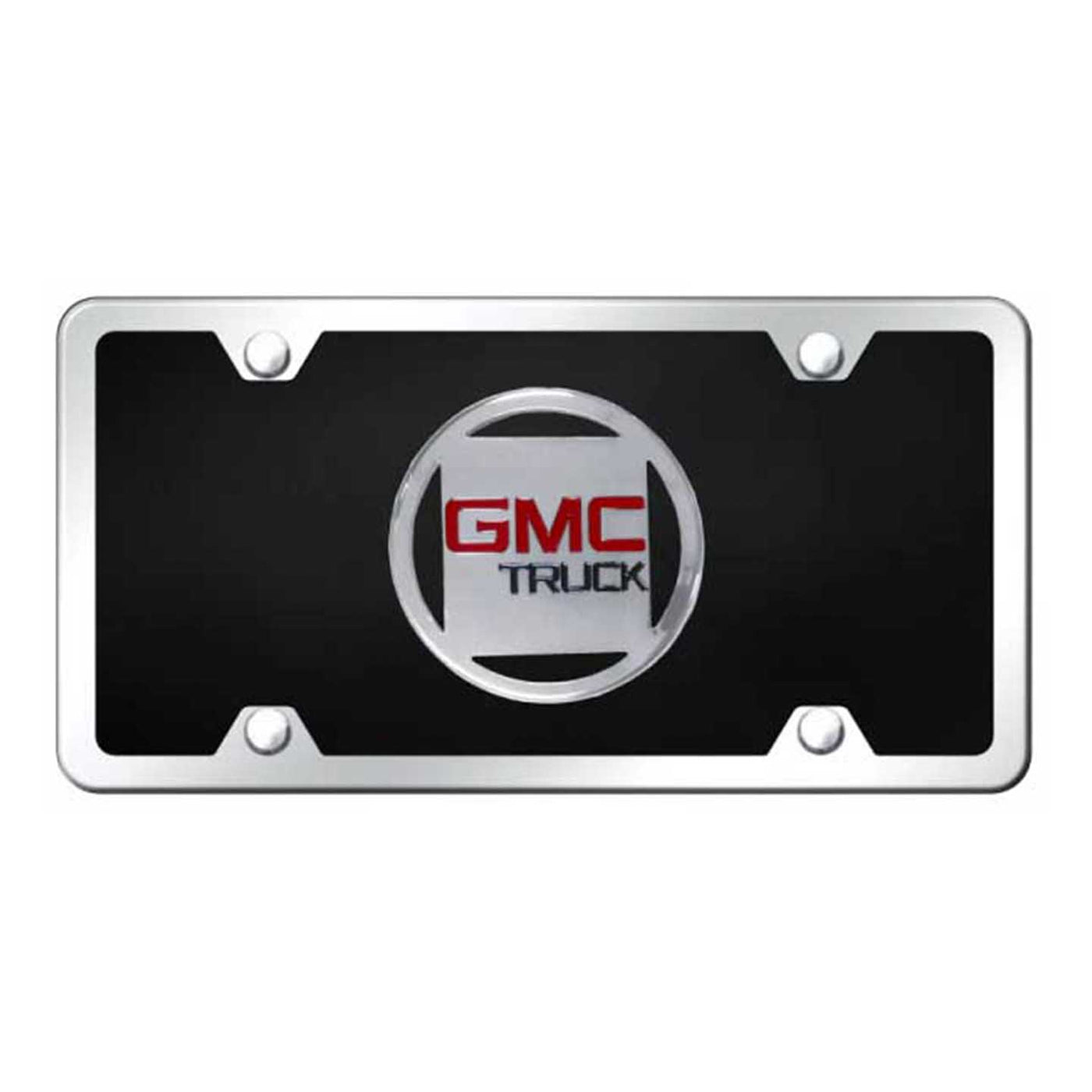 GMC Plate Kit - Chrome on Black