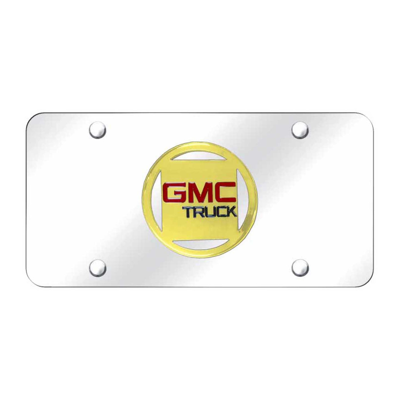 GMC License Plate - Gold on Mirrored