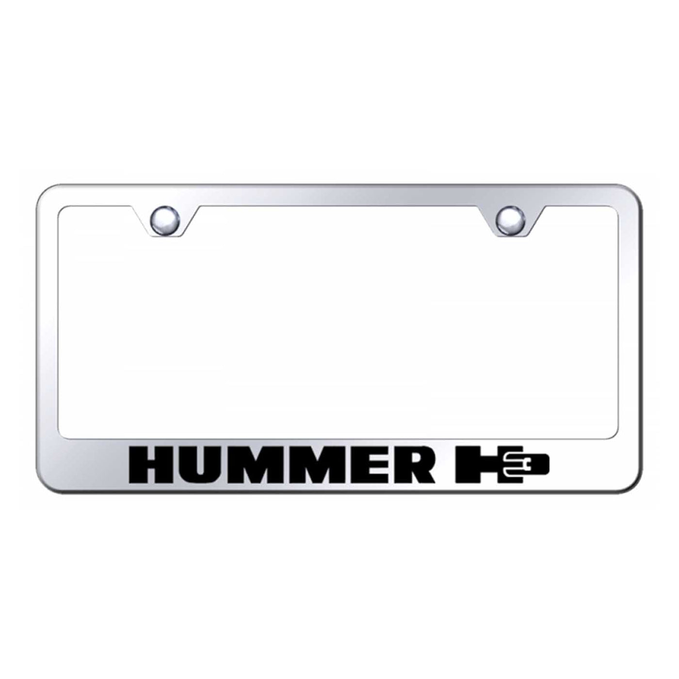 Hummer H3 Stainless Steel Frame - Laser Etched Mirrored