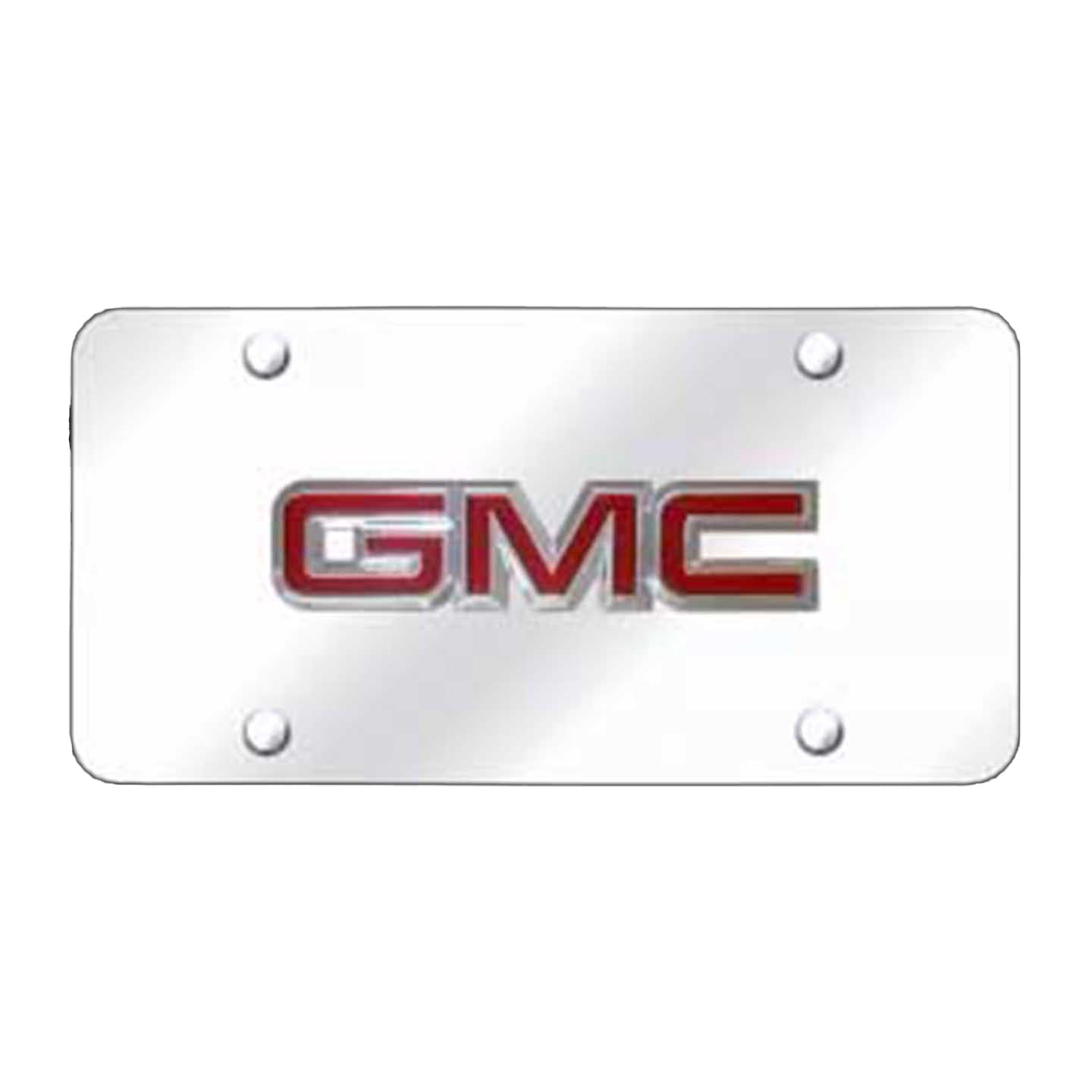 Lavender GMC OEM License Plate - Chrome on Mirrored