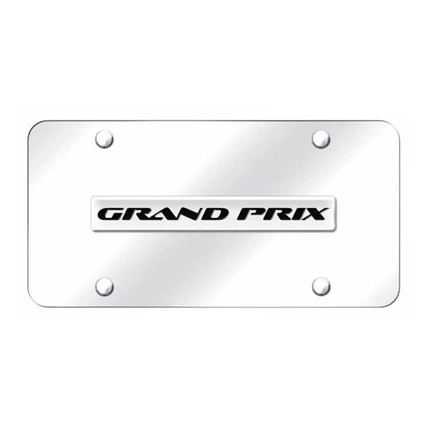 Lavender Grand Prix Name License Plate - Chrome on Mirrored