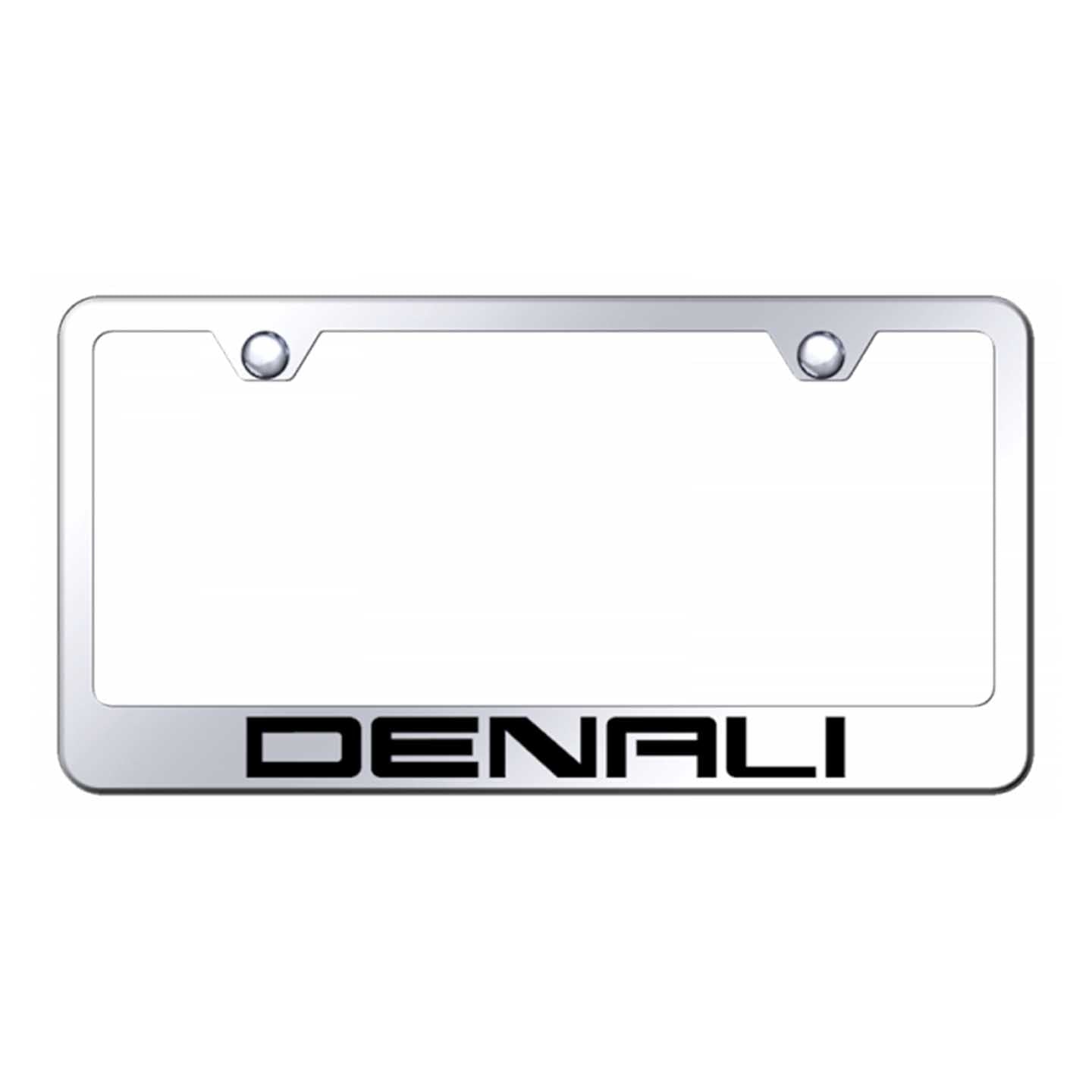 Light Gray Denali Stainless Steel Frame - Laser Etched Mirrored