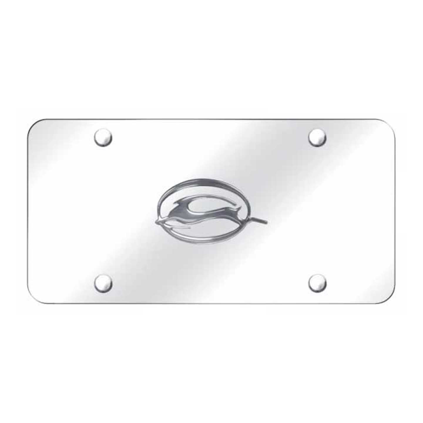 Lavender Impala License Plate - Chrome on Mirrored
