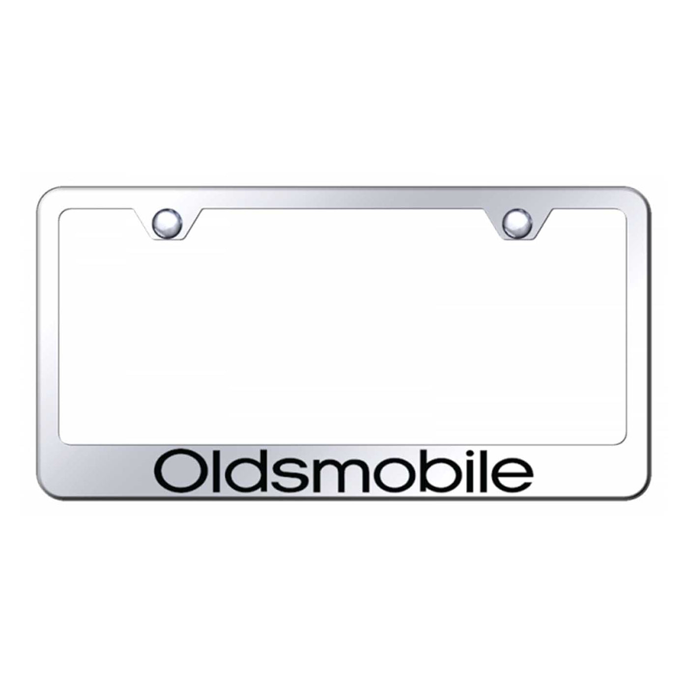 Oldsmobile Stainless Steel Frame - Laser Etched Mirrored