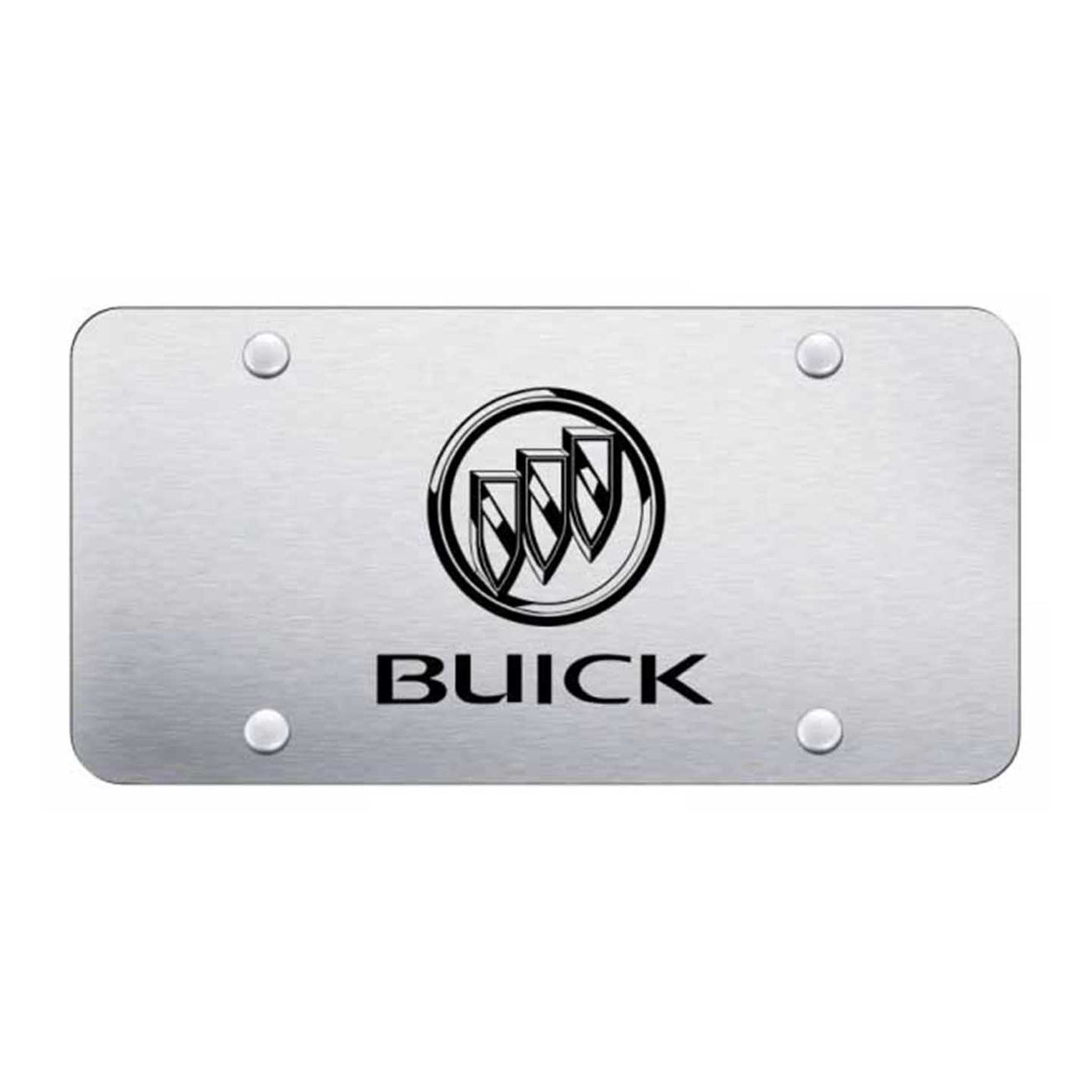 Buick License Plate - Laser Etched Brushed