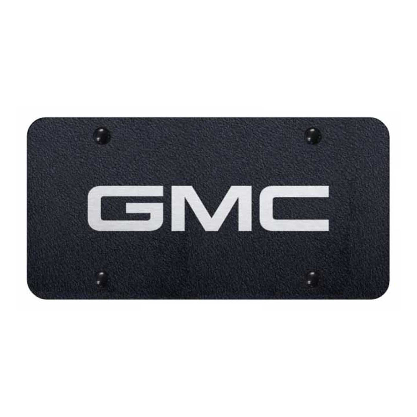 GMC License Plate - Laser Etched Black