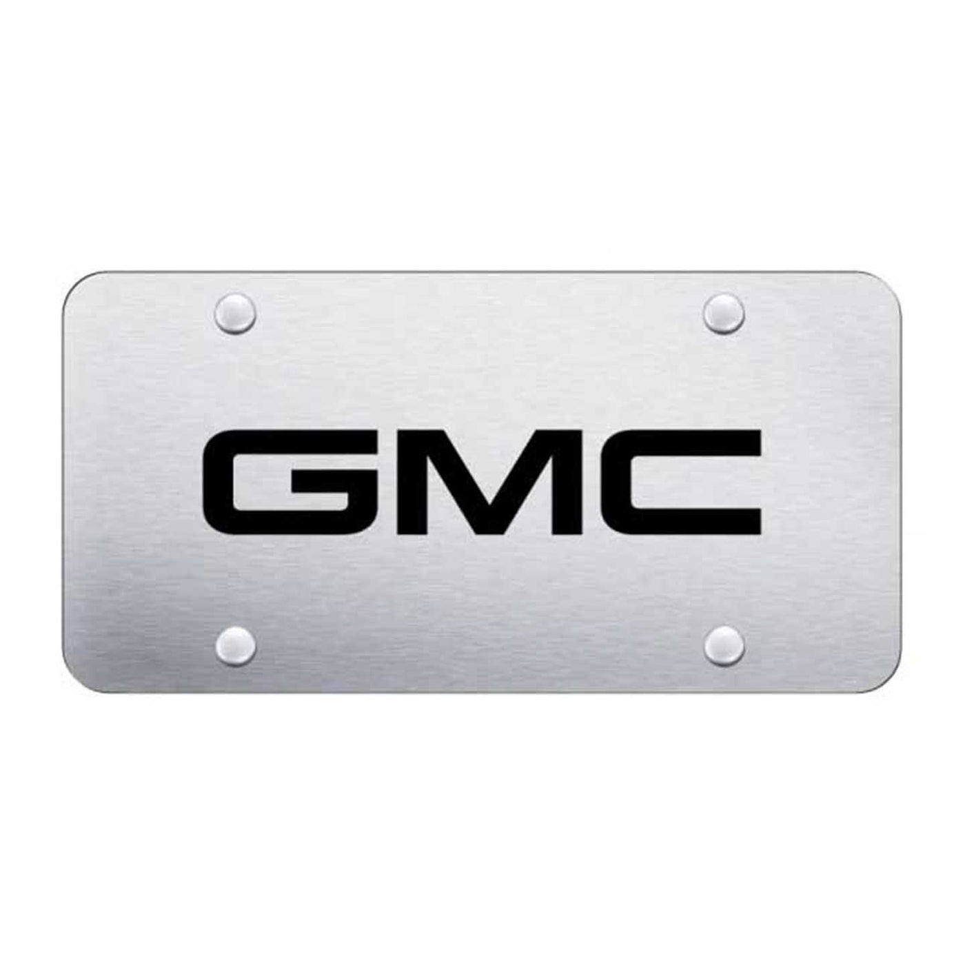 GMC License Plate - Laser Etched Brushed