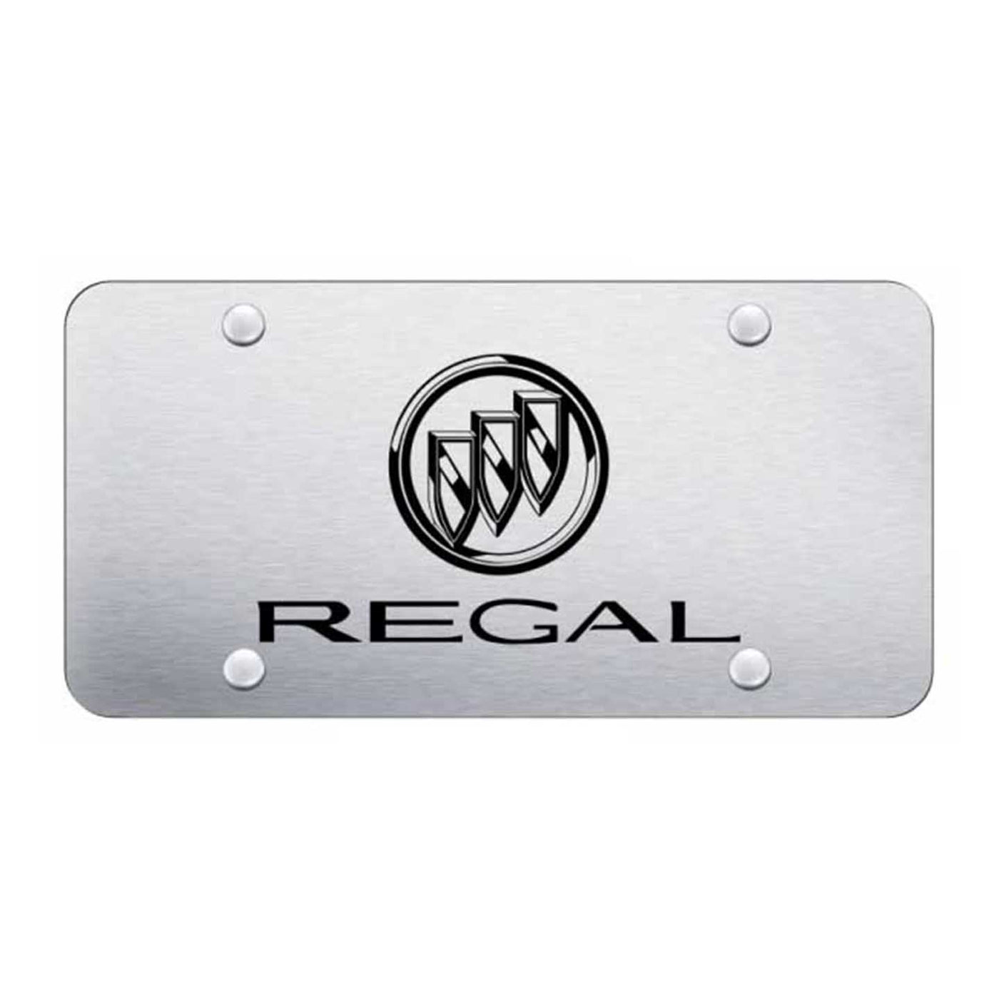 Regal License Plate - Laser Etched Brushed