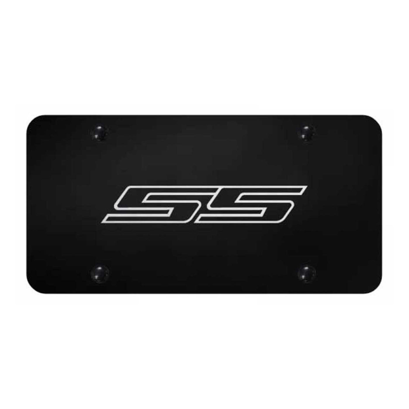 SS License Plate - Laser Etched Black