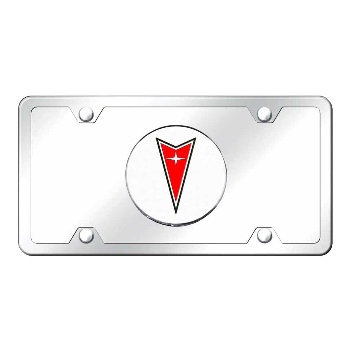 Lavender Pontiac Plate Kit - Chrome on Mirrored