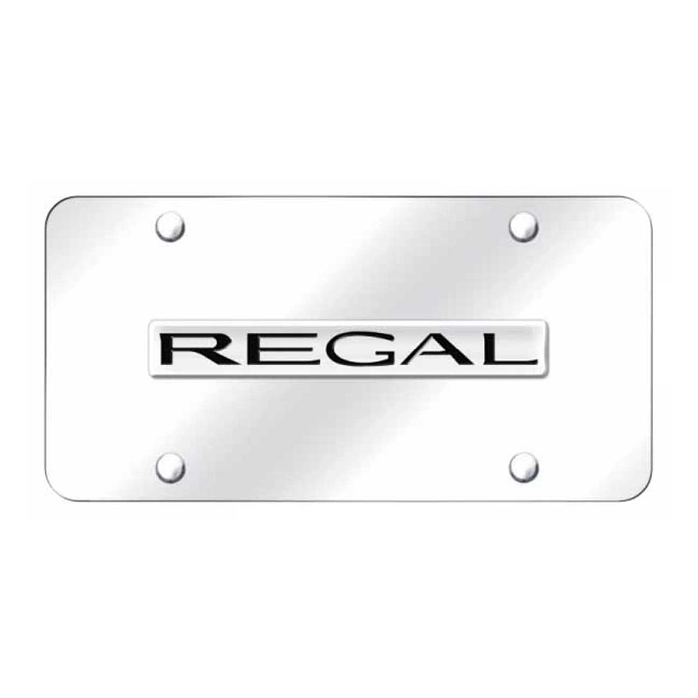 Regal Name License Plate - Chrome on Mirrored