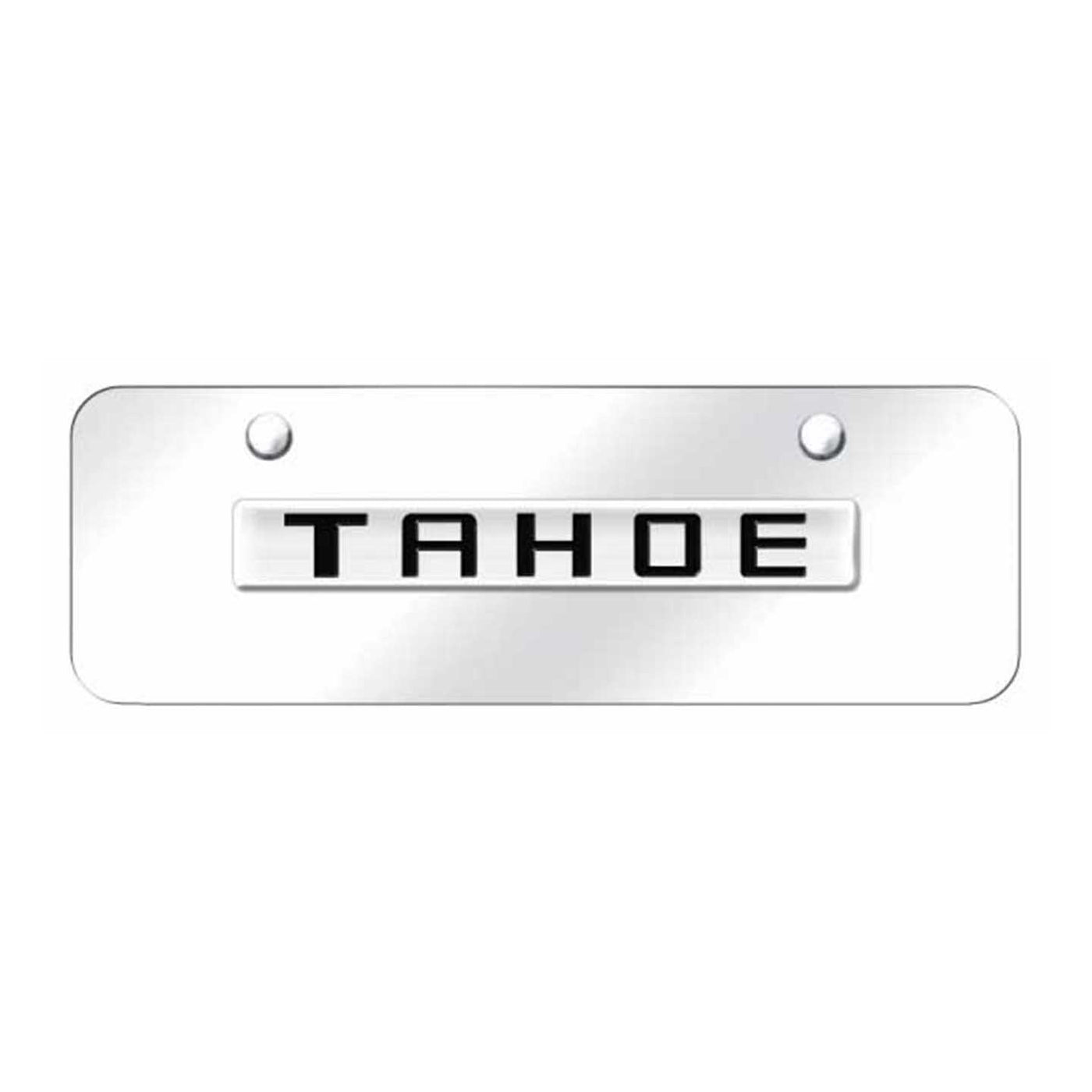 Tahoe Name Mini Plate - Chrome on Mirrored